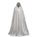 Damen Cape Umhang Mit Kapuze Mittelalter Mantel Lang Halloween kostüm Für Hoc...