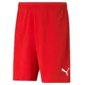 PUMA Herren Teamrise Shorts, Puma Red-puma White, L EU