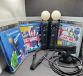 Sony PlayStation Move Motion Controller Twin Pack PS3 PS4 Kamera & 3 Spiele