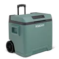 IGLOO IE42 elektrische Kühlbox, 12V und 230V, 42L - kompakter Mini-Kühlschrank für Auto, Camping, Urlaub, Boot, Festivals - mit Rollen und Teleskopgriff, praktischem Kabelfach und Eco/Max Modus