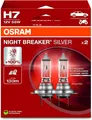OSRAM H7 NIGHT BREAKER® SILVER +100% 2 Lampen Halogen Scheinwerfer Lampe 12V 55W