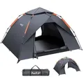 Camping Zelt Automatisches 3 Mann Instant Pop Up Kuppelzelt 4