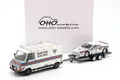 3-Car Set Rallye Monte Carlo 1983: Fiat 242 & Lancia 037 Rally #1 mit Trailer 1: