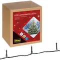 Idena 200er LED-Lichterkette warmweiß für innen & außen mit 8 Stunden Timer