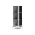 Vicco Bücherregal Eliza, Weiß, 36 x 120 cm mit 3 Fächern, zur Aufbewahrung von Büchern und Dekoration geeignet