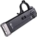 NEXTORCH TA70 Ultra-Flache EDC Taktische Taschenlampe 3500 Lumen, Leistungsstarke Wiederaufladbare LED-Taschenlampe, Tactical/Duty Dual-Schalter mit abnehmbarem Clip & Ring für Outdoor, Notfall, IP67