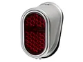 MZA-Fahrzeugelektrik Rücklicht oval komplett, rot, mit Kederplatte - Simson SR2, KR50