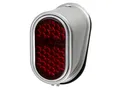Rücklicht oval komplett, rot, mit Kederplatte - Simson SR2, KR50