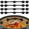Pack of 12 Magnete für Airfryer Backpapier, Silikon Magnete BPA-Free, Magnete Heißluftfritteuse Airfryer for Baking Paper Agnete Prevents Slipping and Burning, for Single & Dual Basket Air Fryer