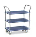 Ganzstahlwagen Tischwagen Schiebewagen Tisch Wagen Tragkraft 120kg Fetra 3113