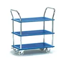 Ganzstahlwagen, Ladefläche 760x495x860mm mit 3 Etagen bis 120kg