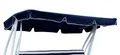 DEGAMO Hollywoodschaukelersatzdach MIAMI, (1-tlg), für 4-sitzer Schaukel 228x120cm, blau mit weißen Kedern