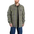 Carhartt Herren Langarmhemd Flannel Sherpa Lined Shirt, Farbe:Basil, Größe: L