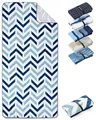 Fit-Flip Strandtuch XXL aus Mikrofaser - leicht und schnelltrocknend - 100% recyceltes Strandhandtuch - kompaktes Handtuch zum Baden - Badetuch (Arrows 200x90cm)