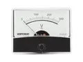 Velleman Panel-Voltmeter, analog, zum Einbauen, zur Messung von Wechselspannungen bis 300 V, mit Nullregler, 60 mm x 47 mm