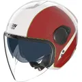 Nolan N20-2 Visor Tricolore 346, Jethelm - Rot/Weiß/Grün - M