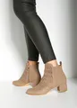 LASCANA Stiefelette Stiefel, Boots mit kleinen Cut-Outs VEGAN, taupe