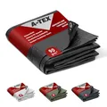 A-TEX® Abdeckplane 90g/m² (Schwarz, 4 x 6 m) Verschiedene Stärken, Größen und Farben wählbar | Plane mit Ösen | Gewebeplane Gartenplane Bauplane Schutz | wasserdicht | reißfest | UV-stabilisiert
