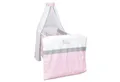 Baby-Delux Babybettwäsche Baby Bettwäsche Set 4-Tlg. Nestchen Chiffonhimmel, Baumwolle, 4 teilig, Bettset für Babybetten 140x70 & 120x60 verschiedene Designs