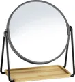 Zeller Present 18738 Make-up-Spiegel Freistehend Rund Schwarz - Spiegel