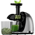 KitchenBrothers Slow Juicer - Entsafter - Obst- und Gemüsepresse - 700ml - Mit Fruchtfleischbehälter - Grau - Grau
