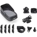 SW-Motech Universal Navi-Kit mit Phone Case - Inkl. 2" Klemmarm. Für Lenker/ Spiegelgewinde.