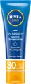 NIVEA SUN UV Gesicht Gesichts-Sonnencreme mit LSF 30, sofortiger Sonnenschutz für Gesicht, Hals & Dekolleté, Sonnencreme mit 24h Feuchtigkeitspflege (50 ml)