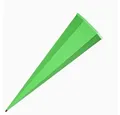 Roth Schultüte Rohling, 85 cm, eckig, ohne Verschluss, Zuckertüte zum Basteln