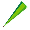 Roth Rohling 85cm eckig grün einfarbig Schultüte Zuckertüte Schulanfang Spitze