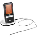 Gefu Digitales Funk-Bratenthermometer  HÄNDI , schwarz , Edelstahl,Kunststoff , Maße (cm): B: 7,1 H: 13,3