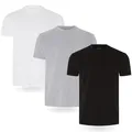 Herrentshirt 3/5erpack Herren TShirt , Schwarz, Grau, Weiß 3erpack, XL