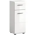 xonox.home Hochschrank in Weiß Hochglanz - 30x80x30cm (BxHxT)