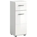 ebuy24 Badezimmerspiegelschrank Ice Badschrank 1 Schublade 1 Tür weiß Hochglanz. (3-St) weiß
