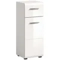 Badschrank Ice - Weiß / Weiß Hochglanz