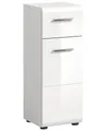 xonox.home X86A9701 Standschrank 30x80x30 cm in weiß Nachbildung und weiß Hochglanz tiefzieh