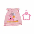 Zapf Creation 833612 BABY born Kleid Hund 43cm - hellrosa Puppenkleid mit blumig