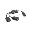 Y- Kabel USB 3.1 Typ C male zu 2 x USB Typ A female Y-Splitter Hub Adapter Kabel