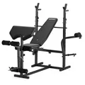 Zipro Multifunktions-Hantelbank Ripped – Kraftstation mit Butterfly Beincurler Inkl. Curlpult & Dip-Station Verstellbare Schrägbank mit Hantelab... - Schwarz