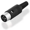 Runder MIDI Audio 5 Pins Dioden Würfel-Stecker polige pol zum für ältere Geräte