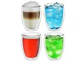 Creano Teeglas Thermoglas “hoch” 4er-Set 400ml, 4-tlg., Borosilikatglas, 4x teilig