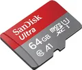 SanDisk Ultra - Flash-Speicherkarte (microSDXC-an-SD-Adapter inbegriffen) - 64 GB - A1 / UHS-I U1 / Class10 - microSDXC UHS-I