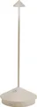 Zafferano Pina Tischlampe - Aufladbare LED Außenlampe - 29 cm - Creme