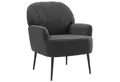 Intimate WM Heart Sessel Einzelsessel, Retro Fernsehsessel mit Metallbeinen, Teddystoff Loungesessel mit Armlehne für Schlafzimmer Wohnzimmer