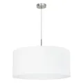 Weiß Nickel Moderne Hängelampe Pendelleuchte 1x60W/E27 53x110 [cm]