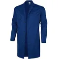 Qualitex Arbeitskittel Basic BW 240 Unisex, blau, lange Ärmel, Größe 42