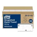 Tork Papierhandtücher H3 Advanced, 25 x 23 cm, 2-lagig 290163 , 1 Karton = 15 Bündel x 250 = 3.750 Tücher