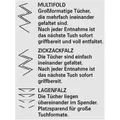Handtuch TORK 290163 2-lagig,Dekorprägung weiß L230xB248mm 15x250 Pk.