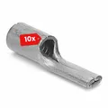 10 Stück Kalitec Stiftkabelschuh 35mm² Set unisoliert Kupfer verzinnt Flachstift