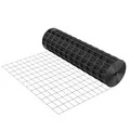 VEVOR Weidezaun, 91 cm x 7,62 m, Maschenweite 5,08 x 7,62 cm, φ1,52 mm verzinkter Stahldrahtzaun für Hühner, Kaninchen, vinylbeschichteter Viehzaun für Tiergehege, Käfigdraht, Gartenzäune