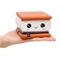 Anboor Squishies Chocolate Biskuit gefülltes Smiley Emoji Toy weicher Aufstieg Kawaii Antistress Squishies Toy Geschenk für Kinder und Erwachsene (9.5 x 9 x 6.5 cm, Pack of 1)